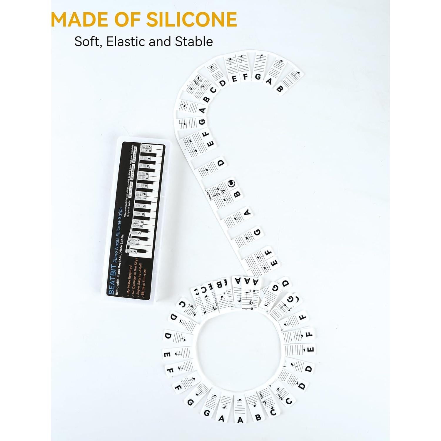 Guía de Notas de Piano BEATBIT para Principiantes 88 Teclas