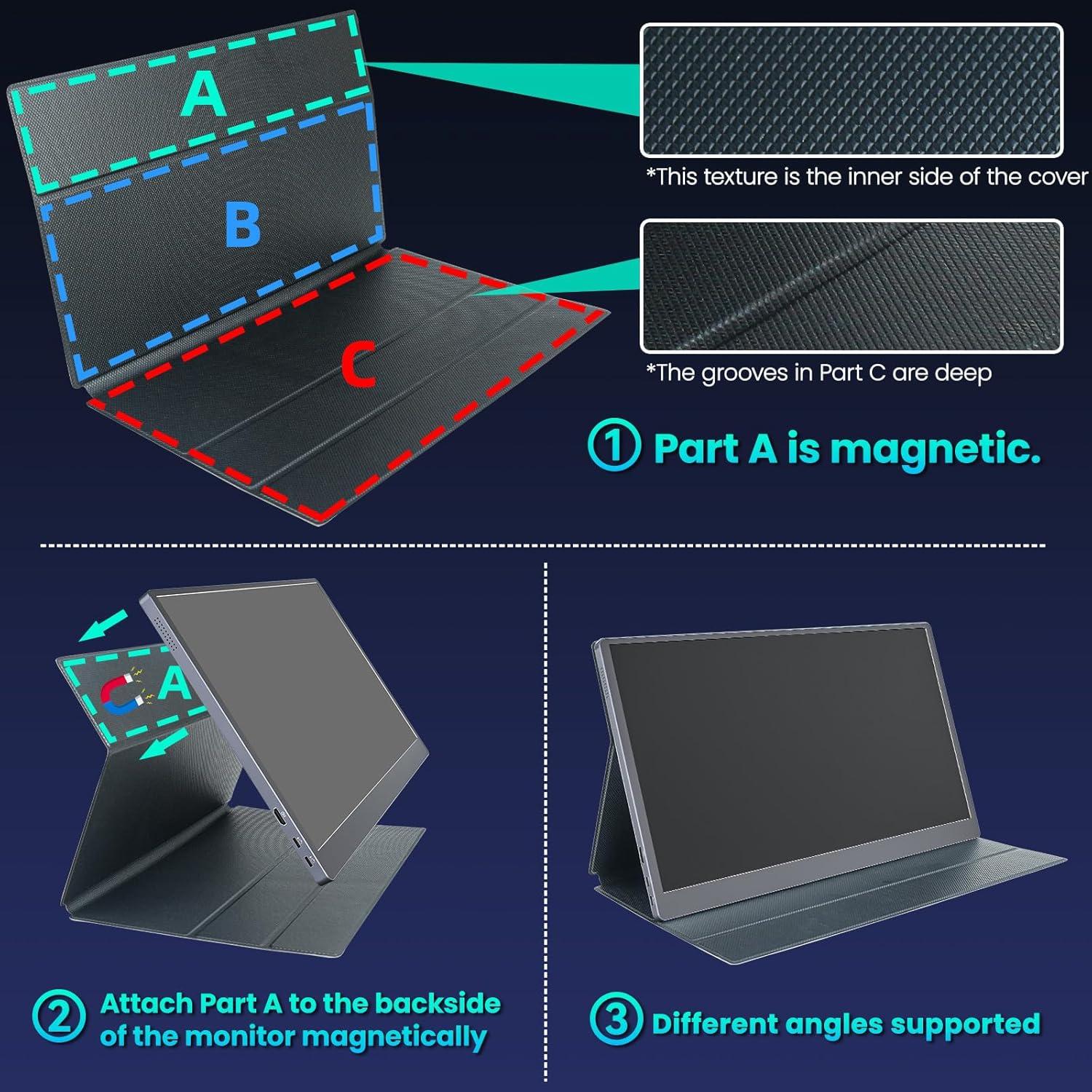 Monitor Portátil Upperizon 15.6" FHD HDR USB-C HDMI