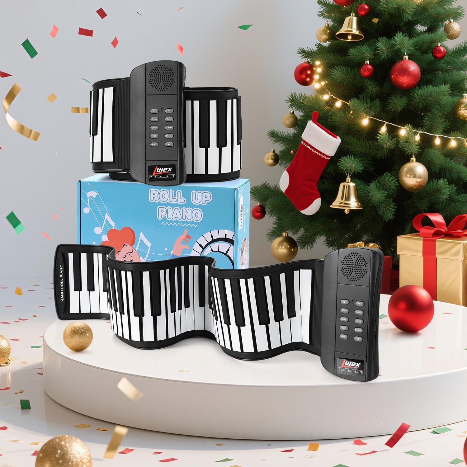 Teclado de Piano Enrollable Lujex 61 Teclas Silicona Negro