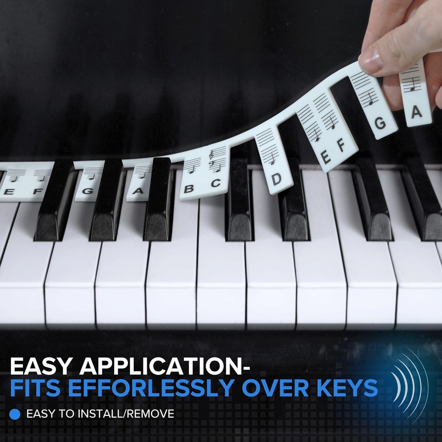 Etiquetas de Notas para Piano H&M Sound Mart - Adhesivo Nano