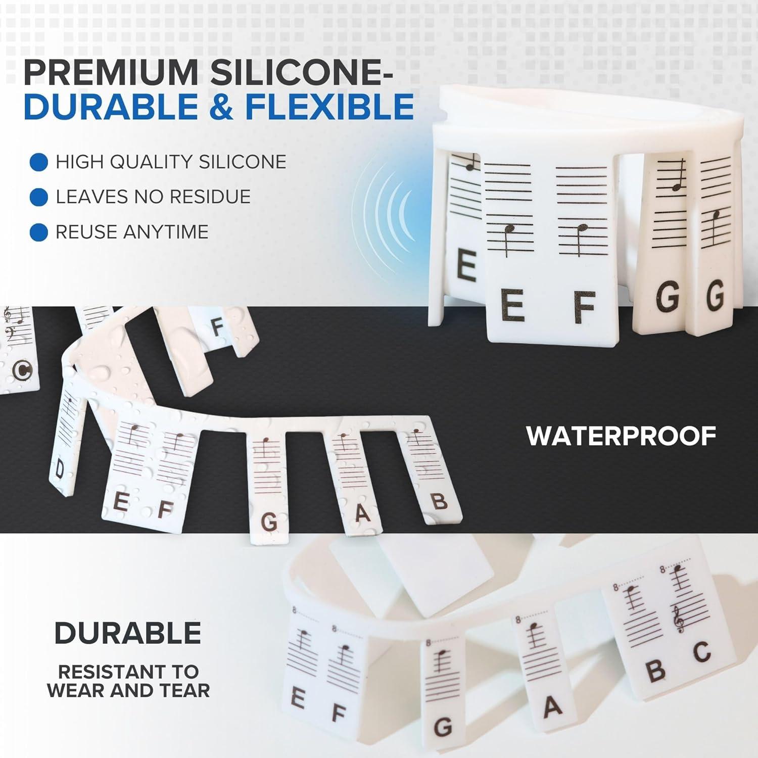 Etiquetas de Notas para Piano H&M Sound Mart - Adhesivo Nano