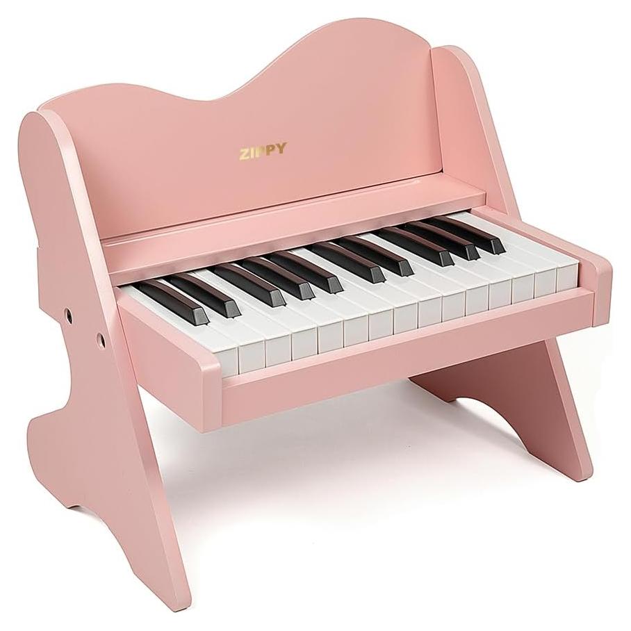 Piano Digital ZIPPY para Niños 25 Teclas Rosa Educativo
