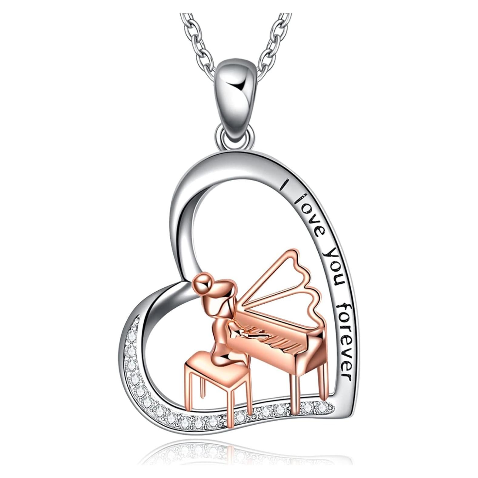 Collar de Piano en Plata Esterlina 925 CRMAD para Mujeres