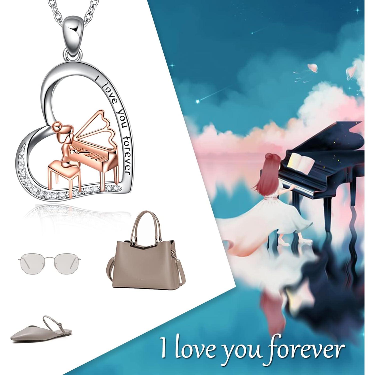 Collar de Piano en Plata Esterlina 925 CRMAD para Mujeres