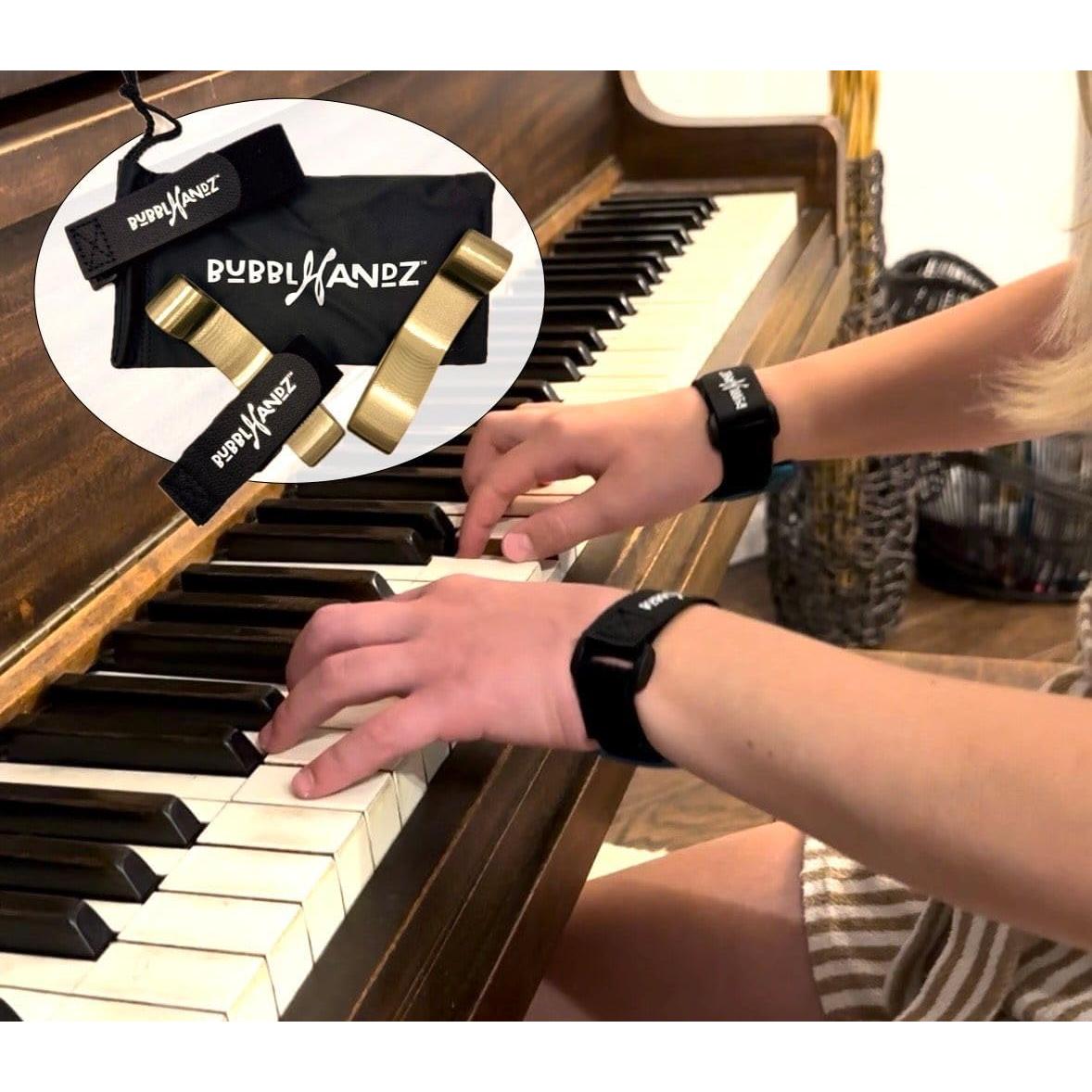 Entrenador de Postura de Mano para Piano Mediano Oro Mate