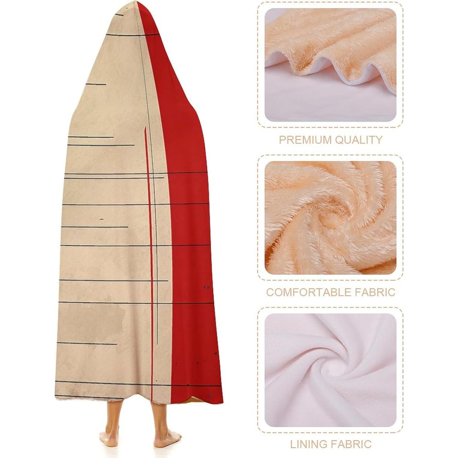 Manta Sudadera con Capucha Teclado de Piano 152x203 cm