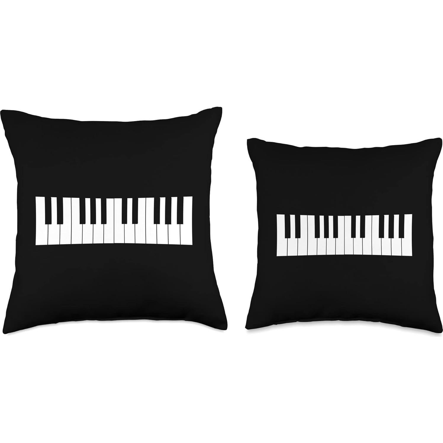 Cojín de Teclas de Piano 18x18 Disfraz Divertido