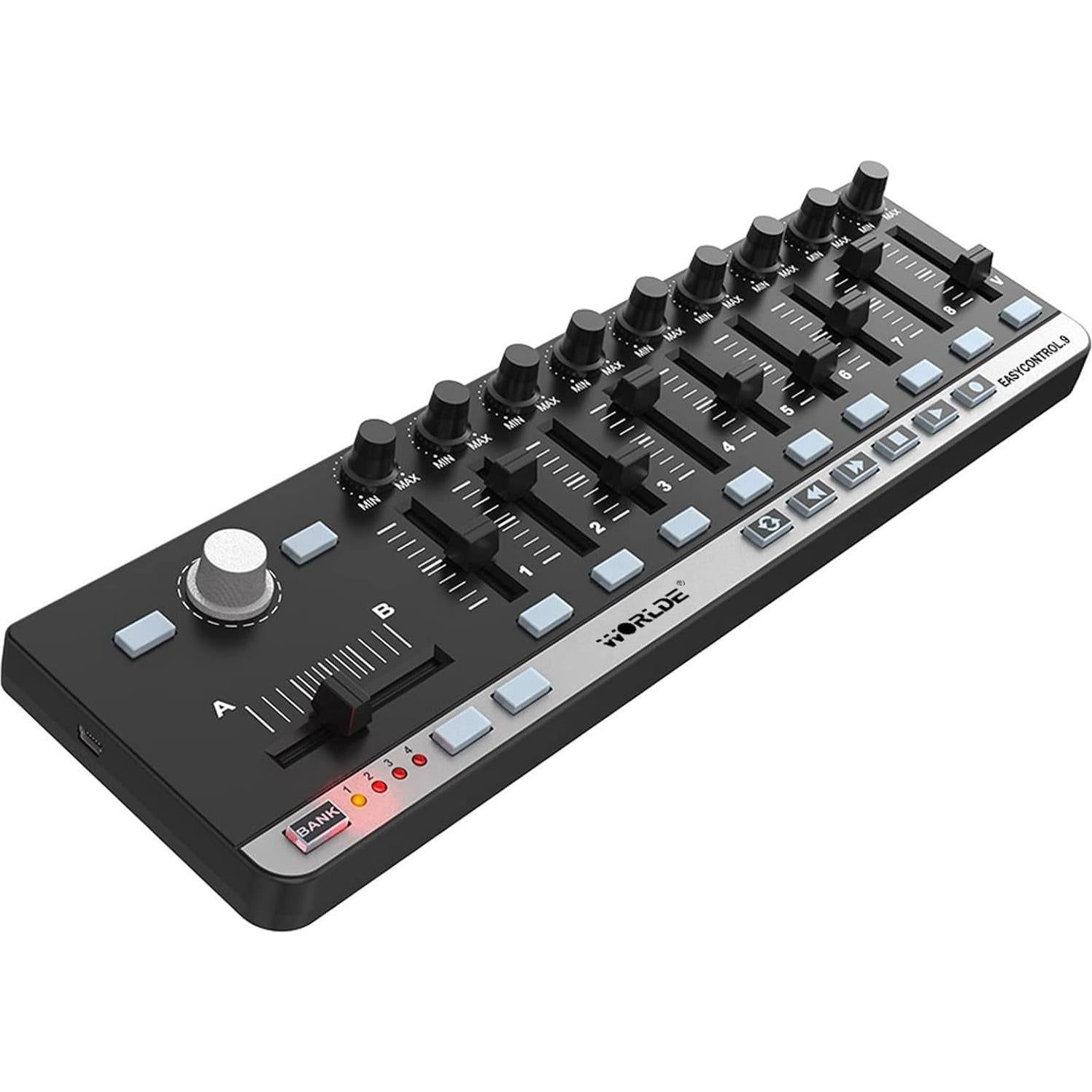 Controlador MIDI portátil ERYUE Slim-Line USB 34x10cm