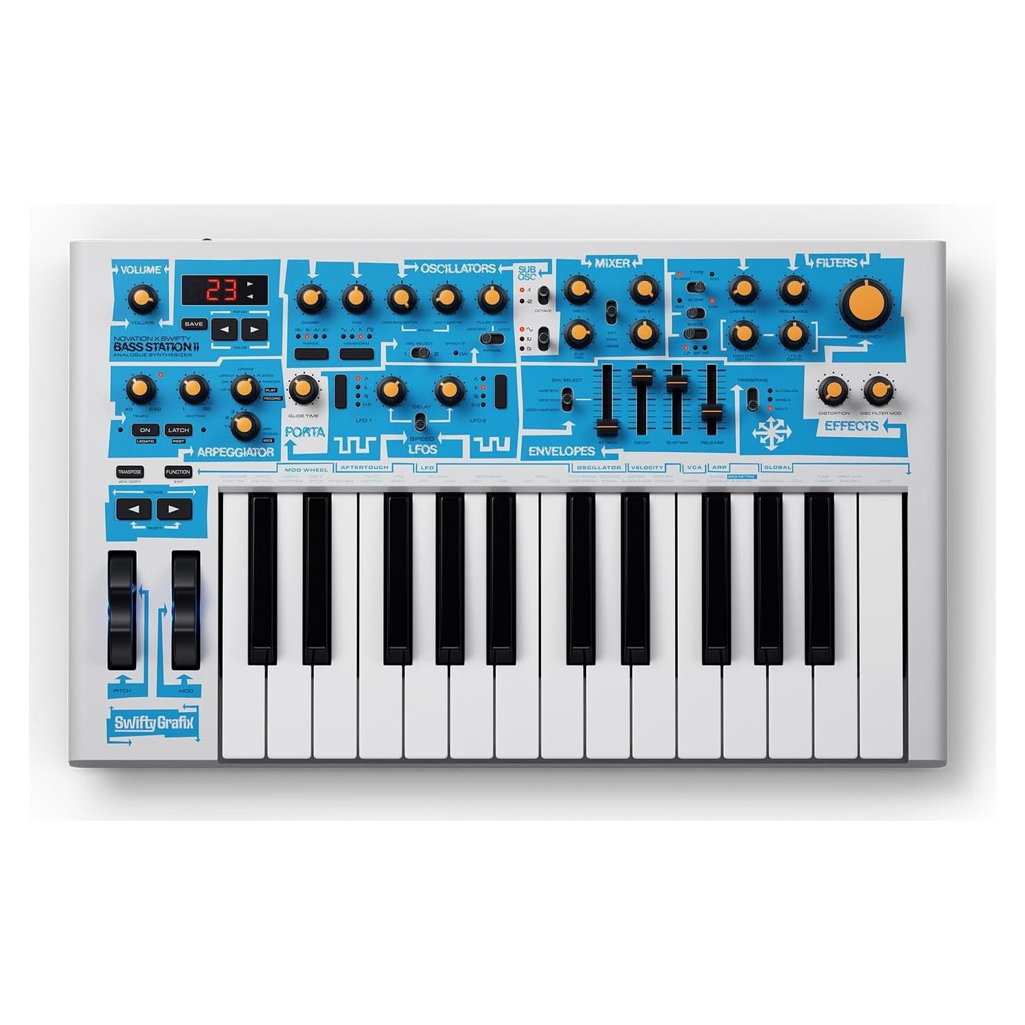 Sintetizador Analógico Novation Bass Station II Edición Swifty