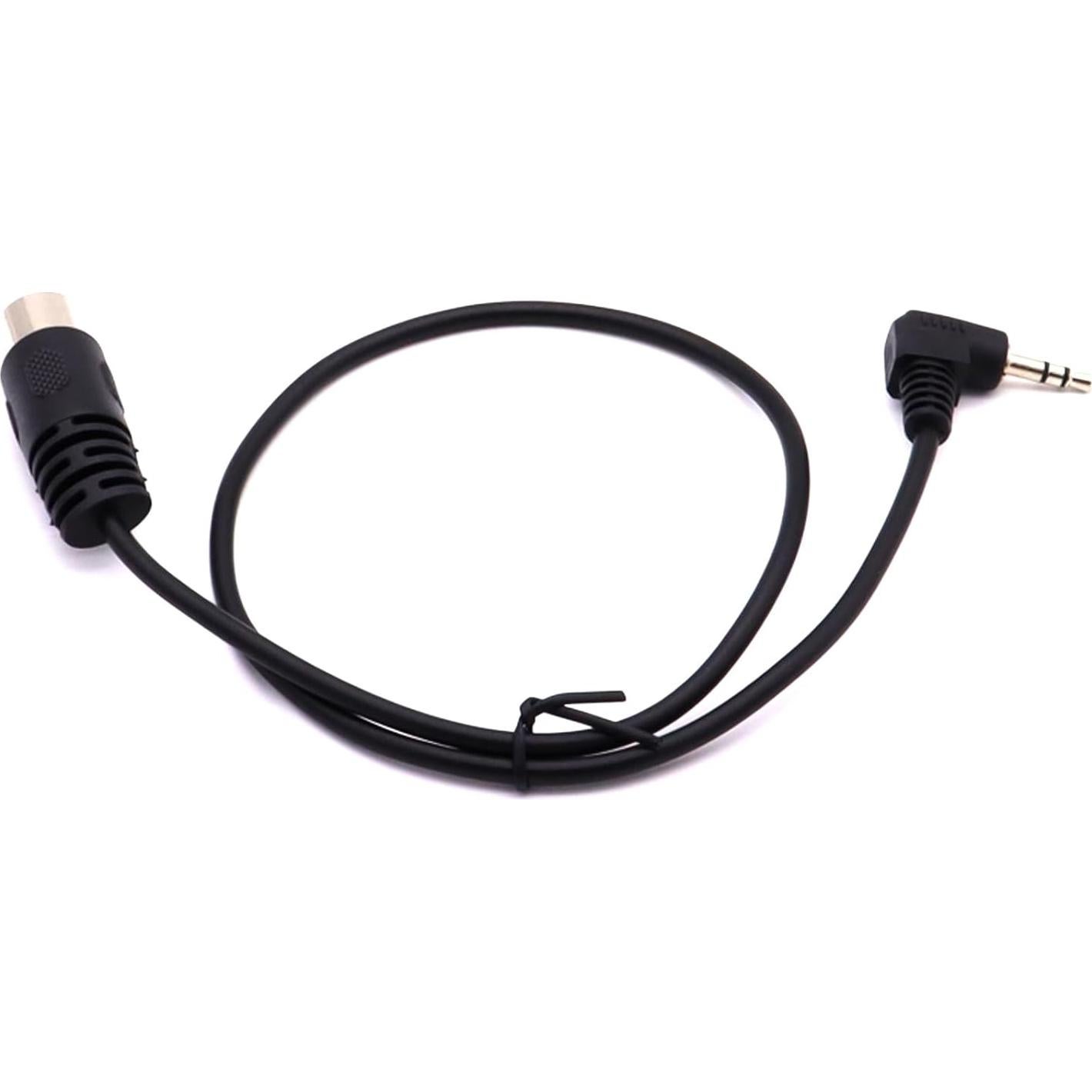 Cable MIDI 5 Pines DIN LOKEKE a 3.5mm 0.5m Negro