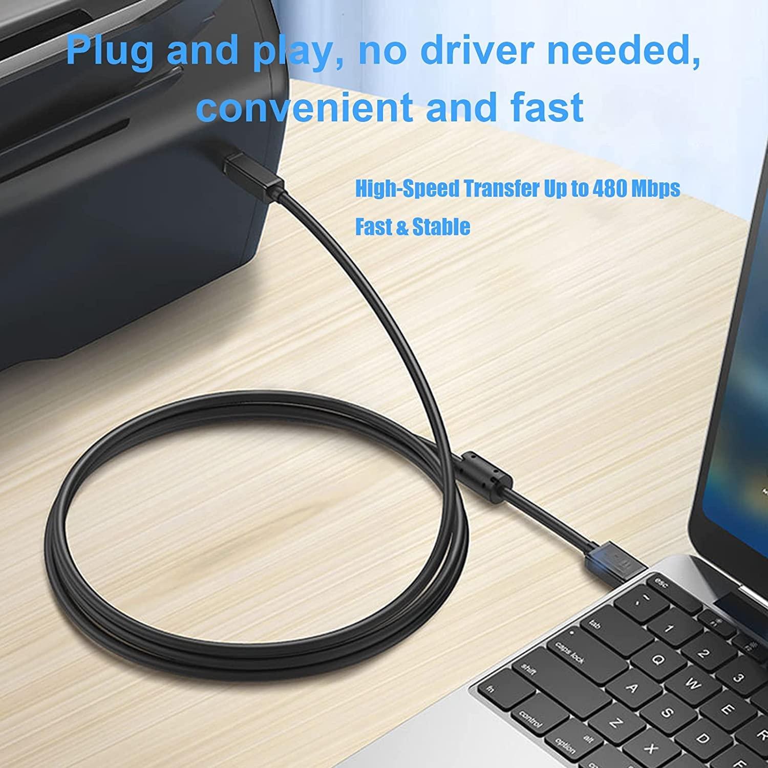 Cable USB 2.0 Alitutumao 5M A a B para Impresoras y MIDI