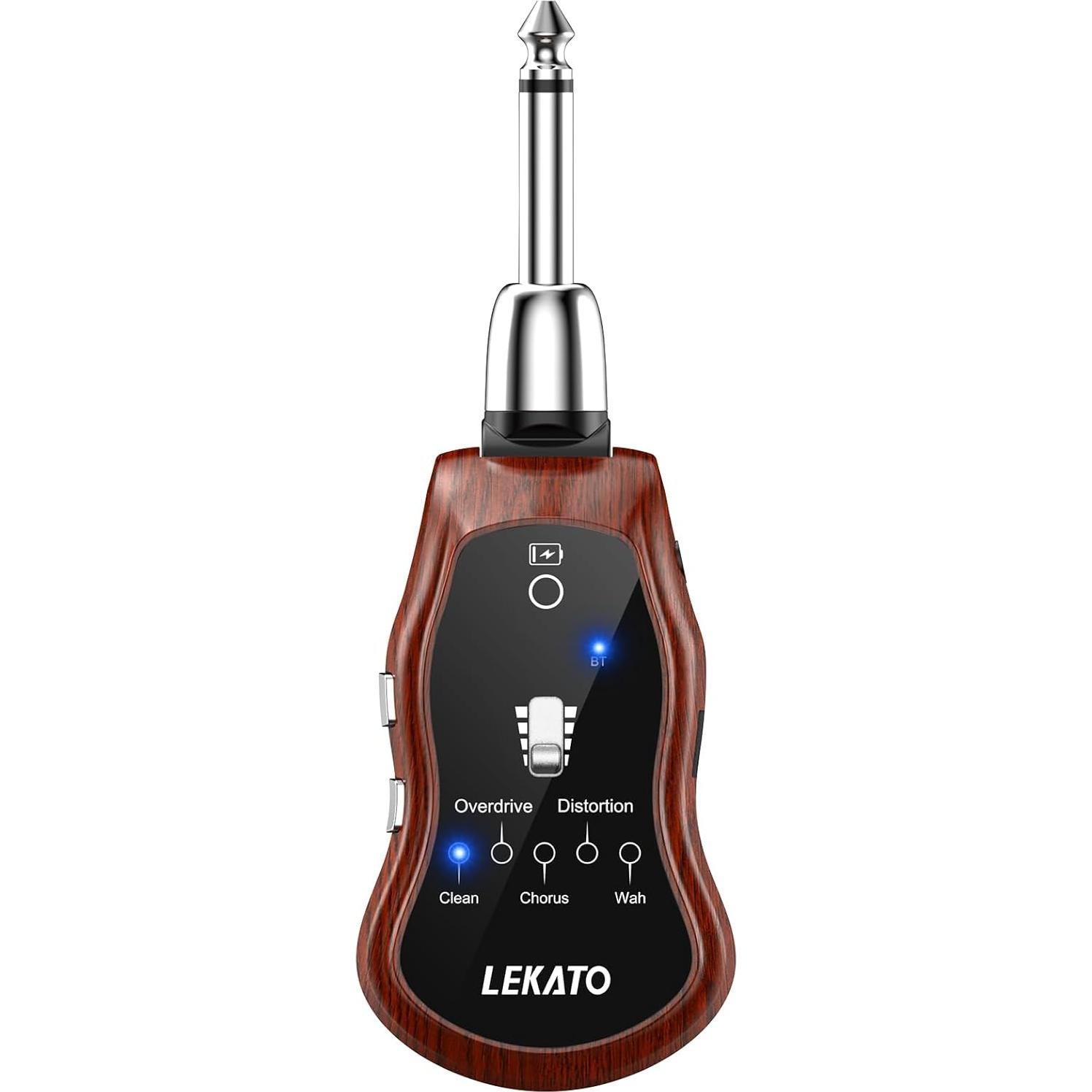 Amplificador de Auriculares LEKATO para Guitarra Eléctrica y Bajo, 5 Efectos