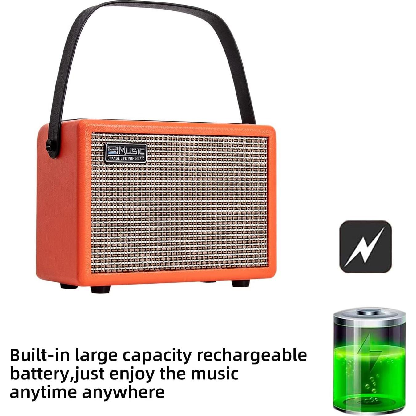 Amplificador de guitarra eléctrica/acústica UNIQUE 15G 15W Bluetooth