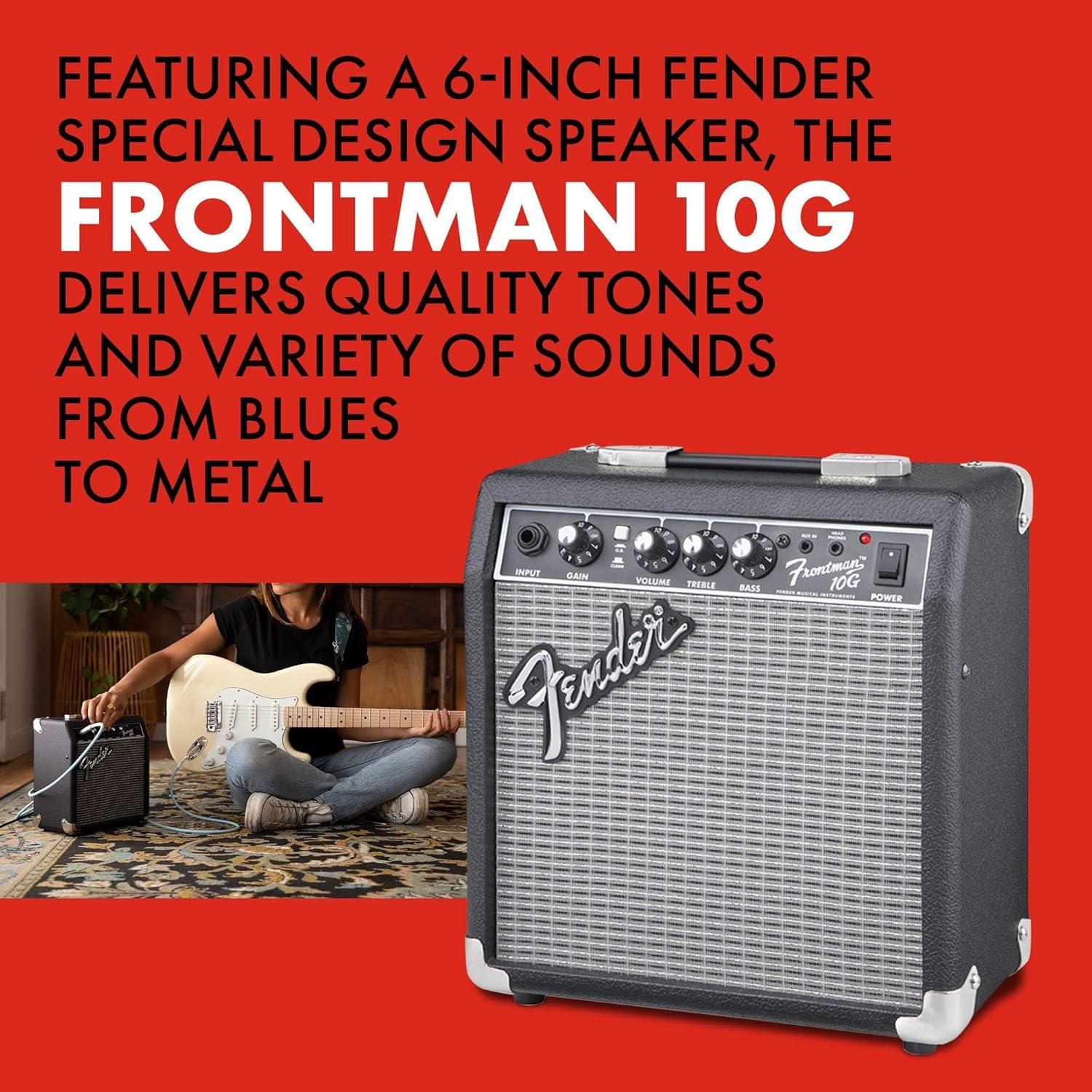 Amplificador de guitarra Fender Frontman 10G, 10W, Negro