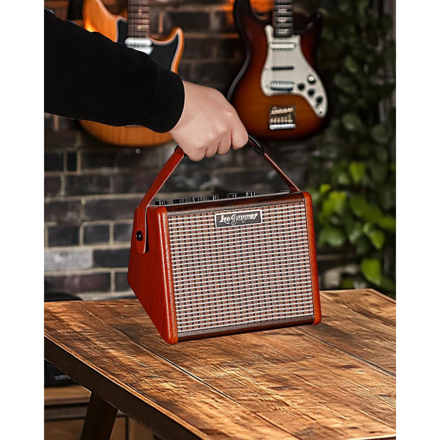 Amplificador Eléctrico Portátil Leo Jaymz AG-15 15W Bluetooth