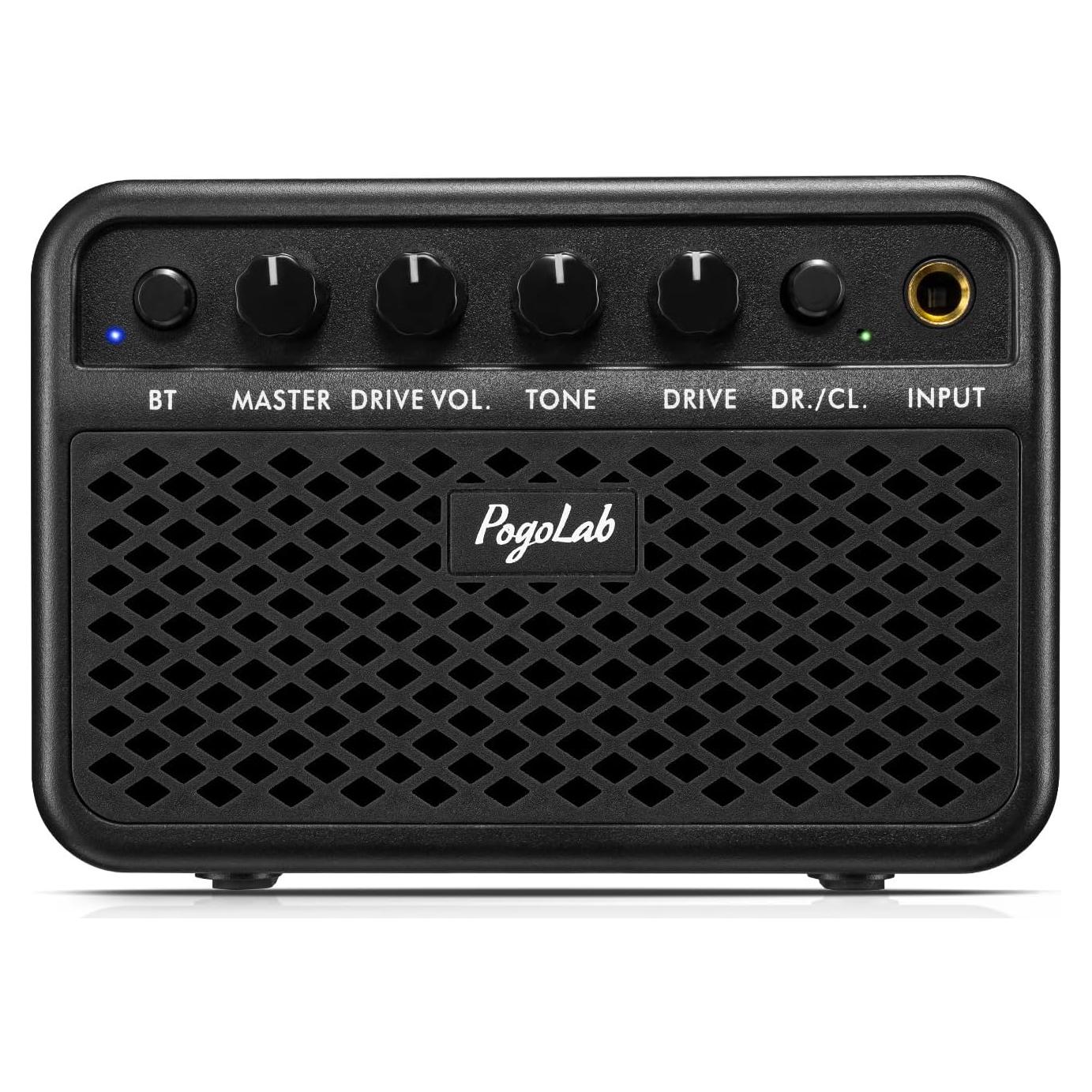 Mini Amplificador de Guitarra Portátil 5W S3 Bluetooth Negro
