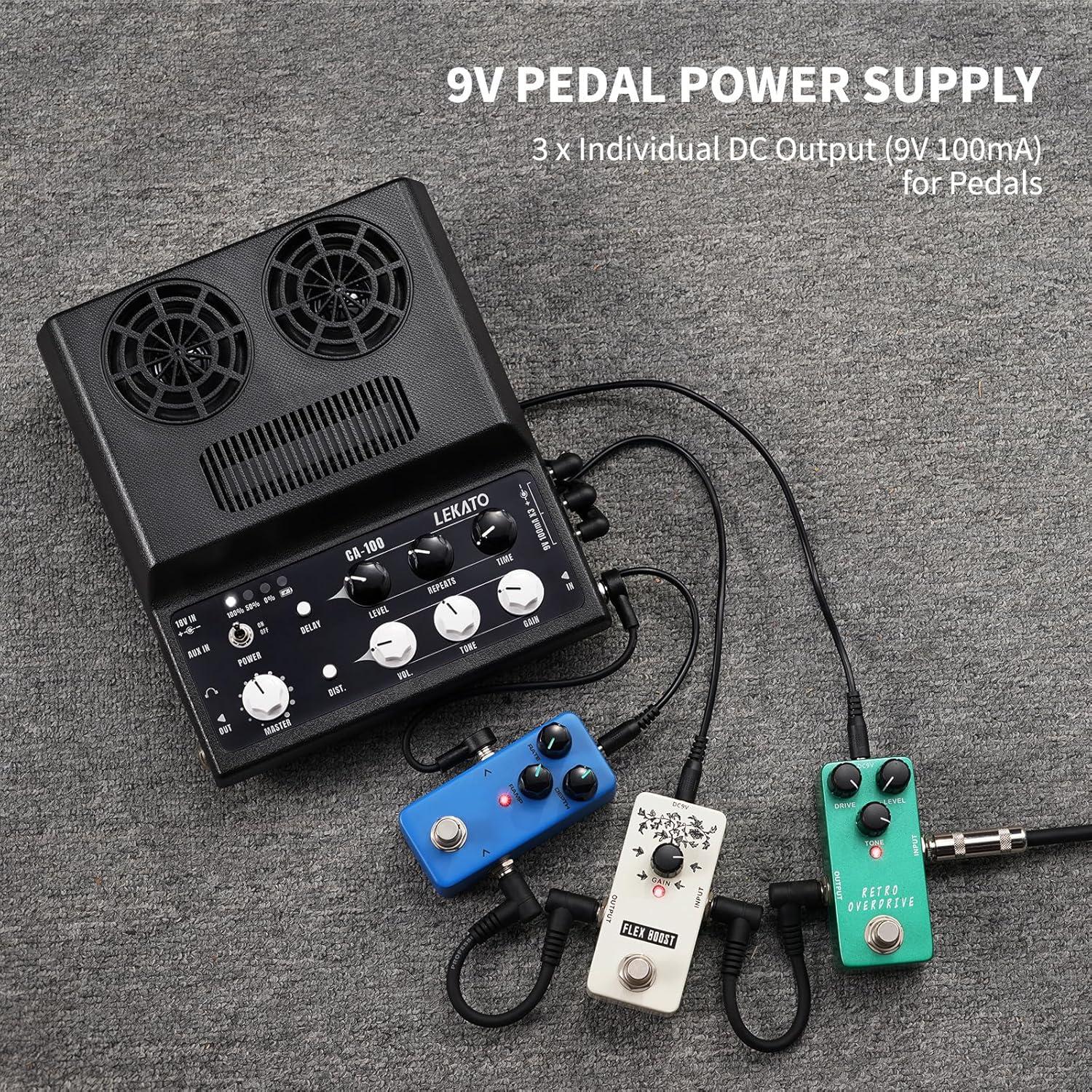 Amplificador de guitarra eléctrica LEKATO 20W Bluetooth portátil