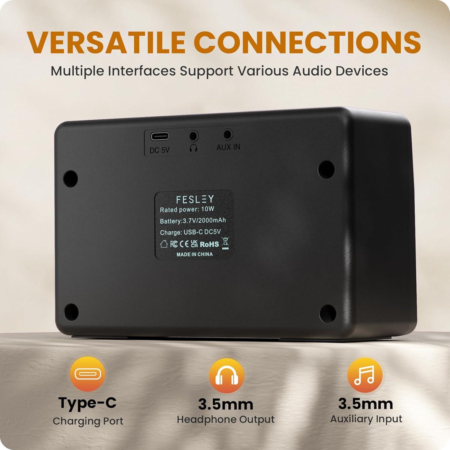 Amplificador de guitarra Fesley FGA10 10W Bluetooth portátil