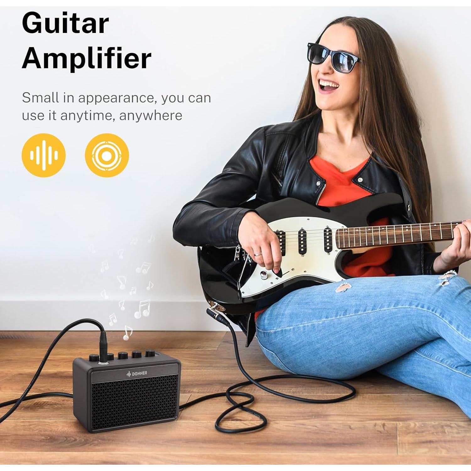 Amplificador de guitarra eléctrica Donner DA-10 5W portátil