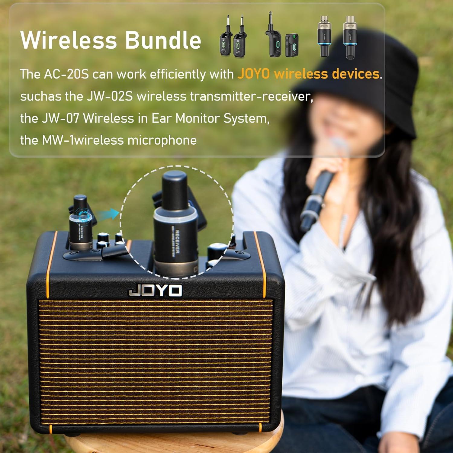 Amplificador de Guitarra Acústica JOYO AC-20S 20W Bluetooth