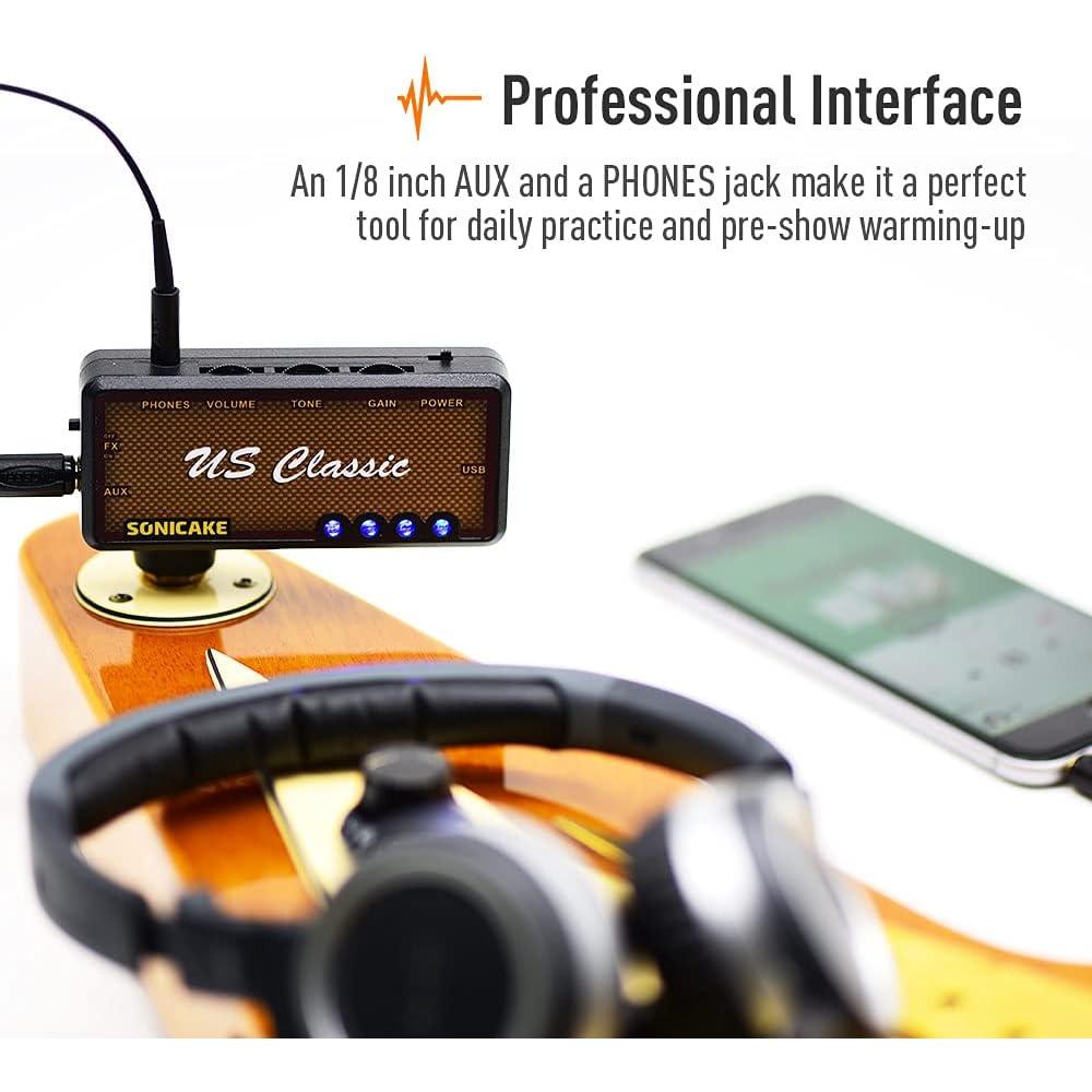 Amplificador de Auriculares SONICAKE Clásico USB 1W Reverb