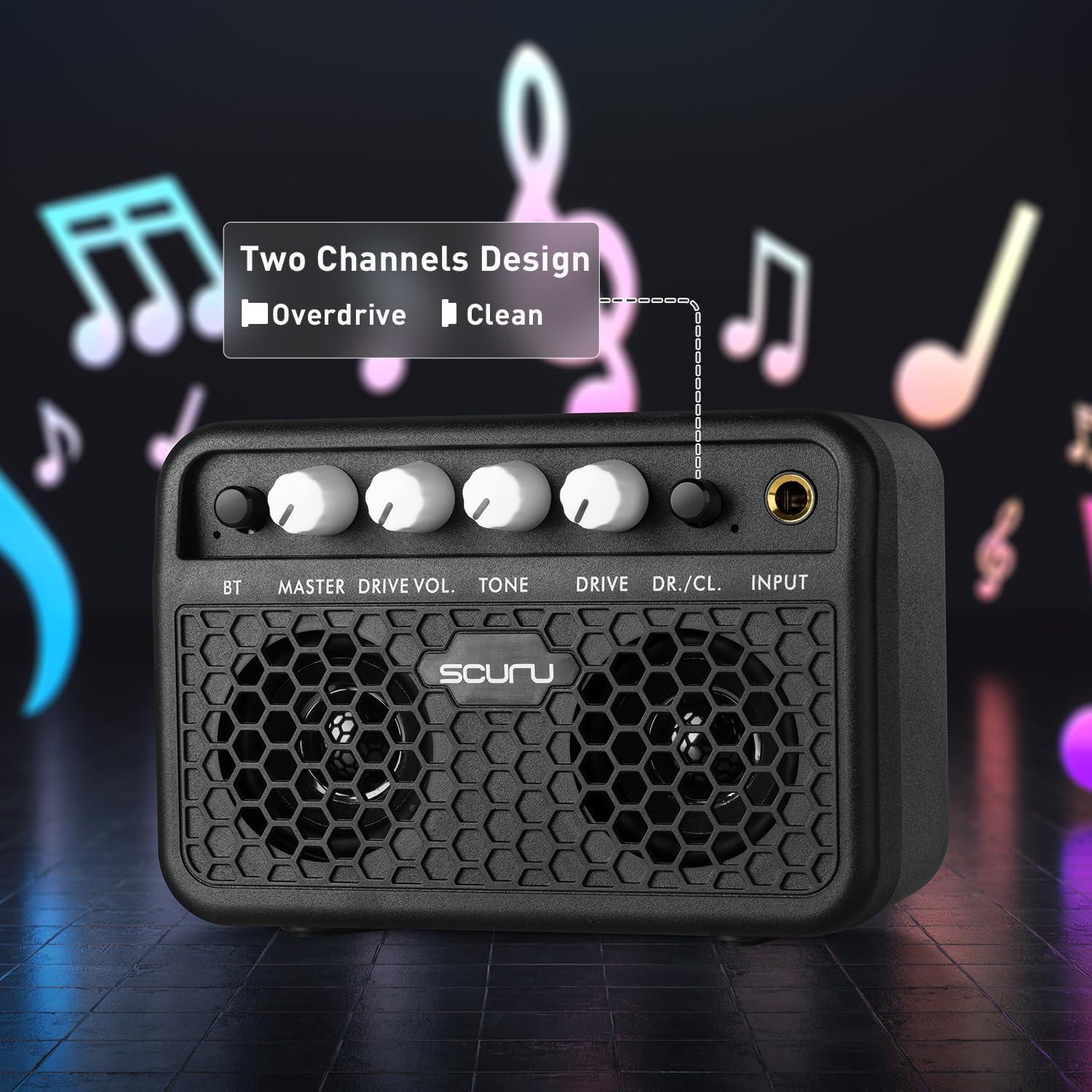 Amplificador Mini de Guitarra Caline 5W Bluetooth Recargable