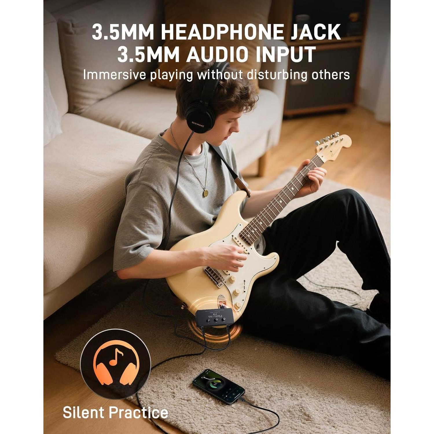 Amplificador de Auriculares Flatsons F1R para Guitarra Eléctrica