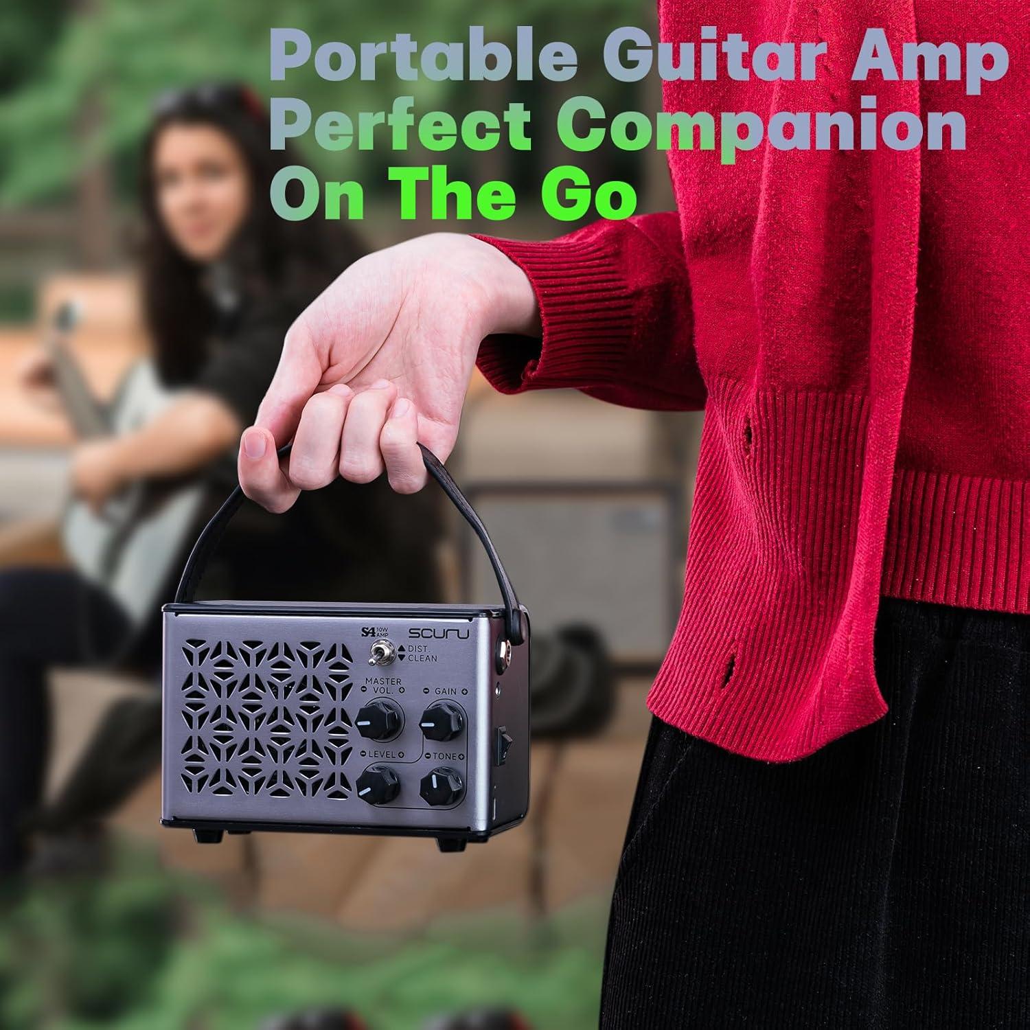 Amplificador de guitarra portátil Caline S4 10W Bluetooth