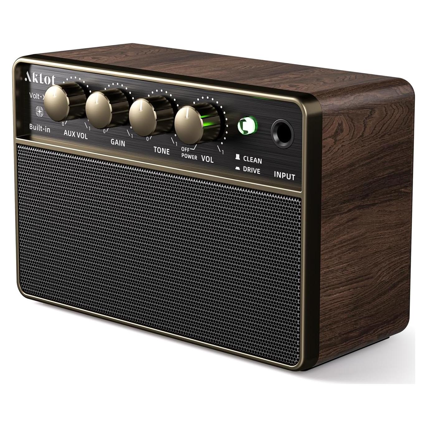 Amplificador de guitarra AKLOT Volt-XII 10W portátil recargable