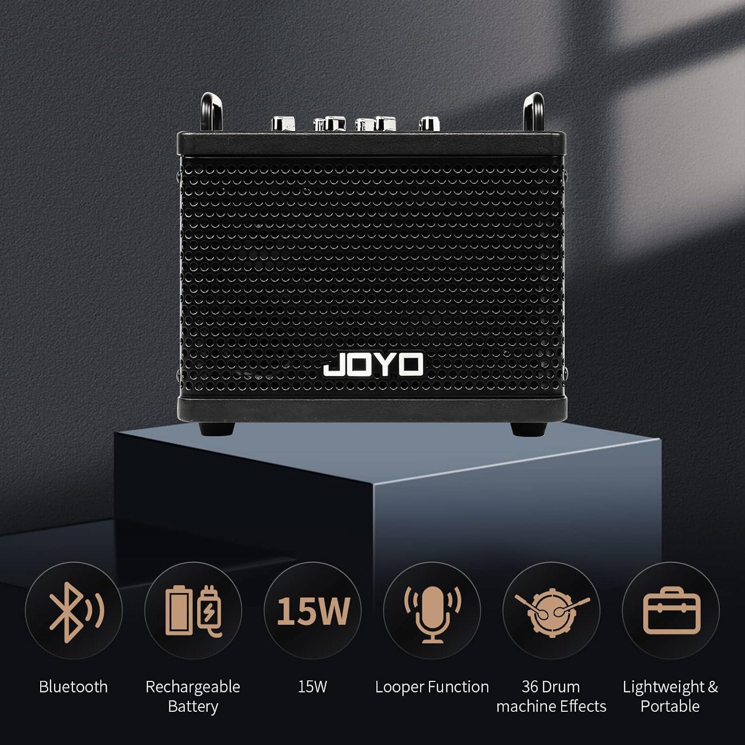 Amplificador de Guitarra Portátil JOYO DC-15S 15W Recargable
