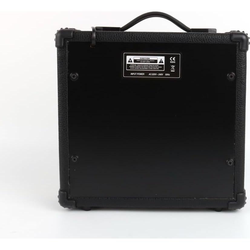 Amplificador de guitarra eléctrica portátil 20W negro con accesorios