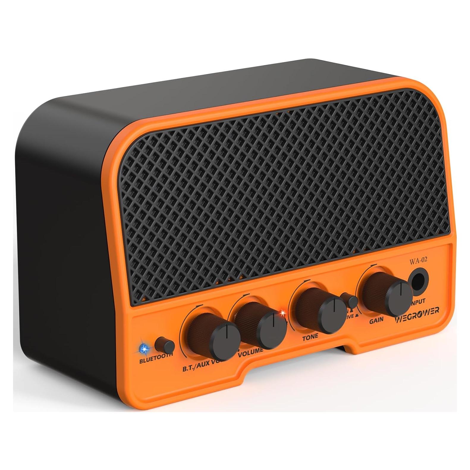 Amplificador de guitarra eléctrica WA-02 Bluetooth 5W recargable