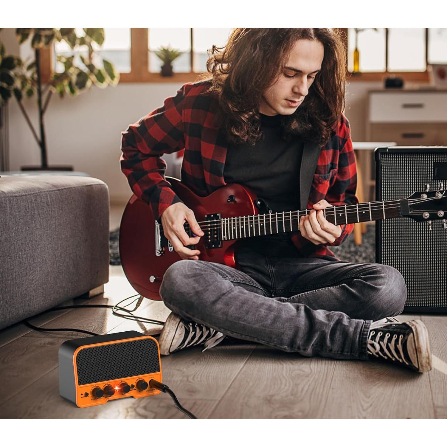 Amplificador de guitarra eléctrica WA-02 Bluetooth 5W recargable