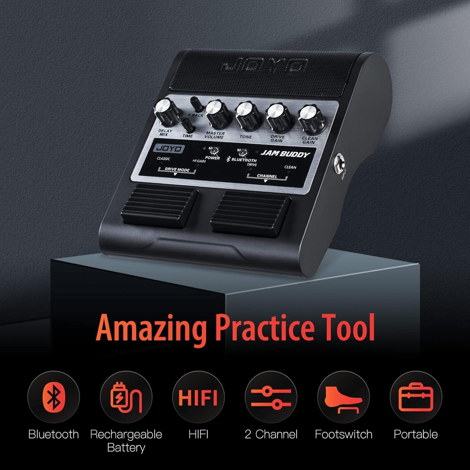 Amplificador de guitarra portátil JOYO Buddy Bluetooth 8W