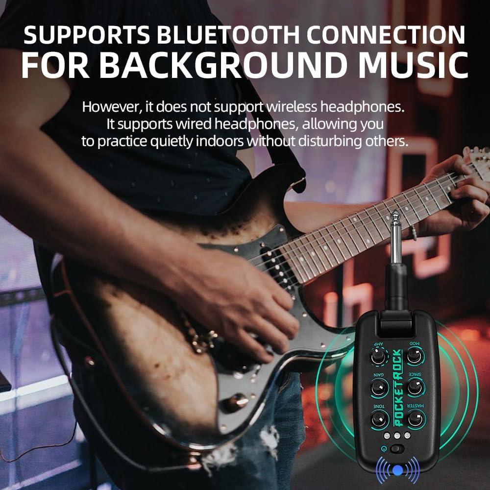 Amplificador de Auriculares EROK PocketRock para Guitarra Eléctrica