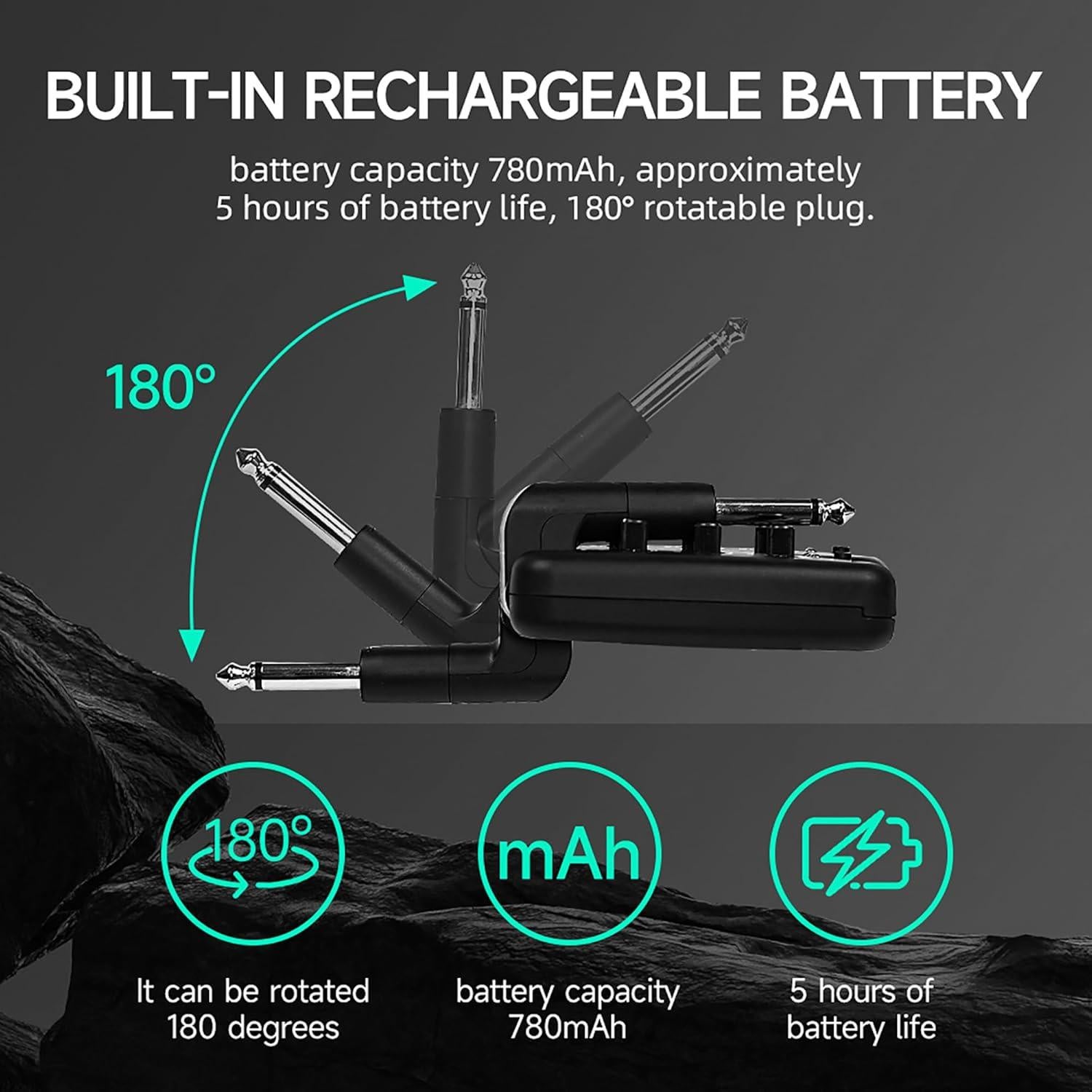 Amplificador de Auriculares EROK PocketRock para Guitarra Eléctrica