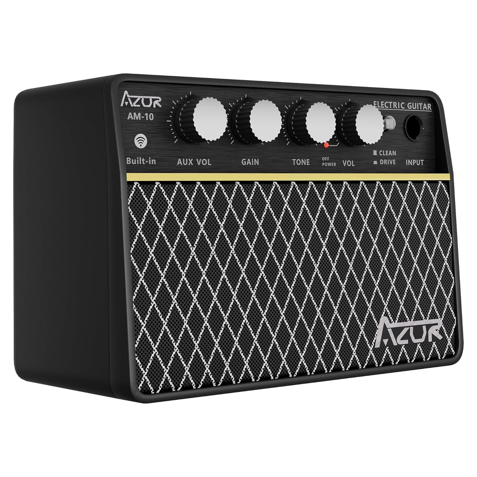 Amplificador de guitarra AZOR ABA-10, 10W recargable USB-C
