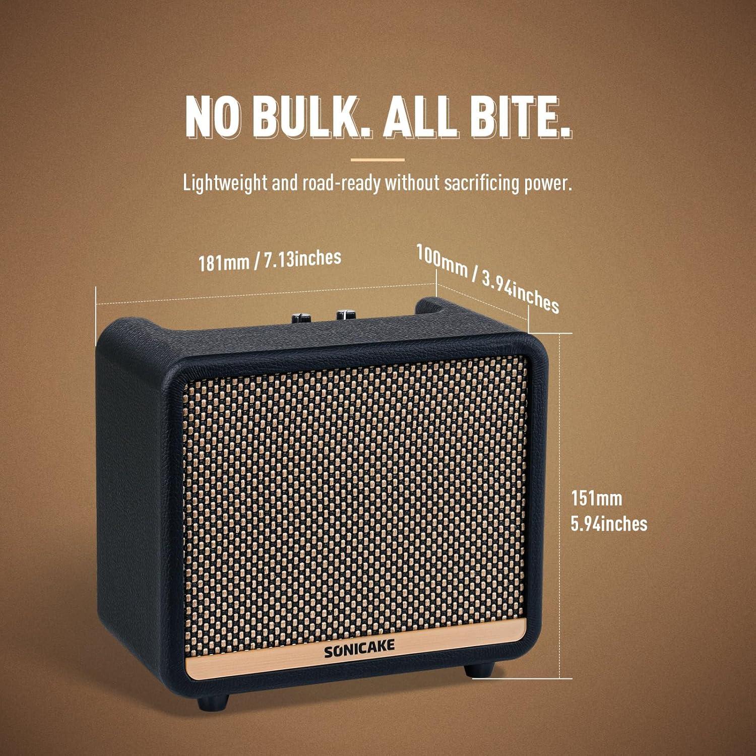 Amplificador de Guitarra SONICAKE QAM-20 10W Bluetooth 80 Efectos