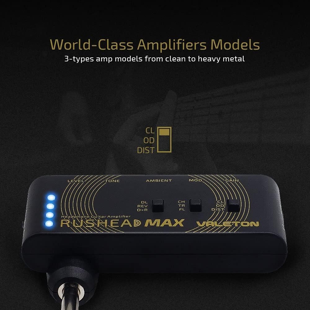 Amplificador de Auriculares para Guitarra Valeton Rushead Max