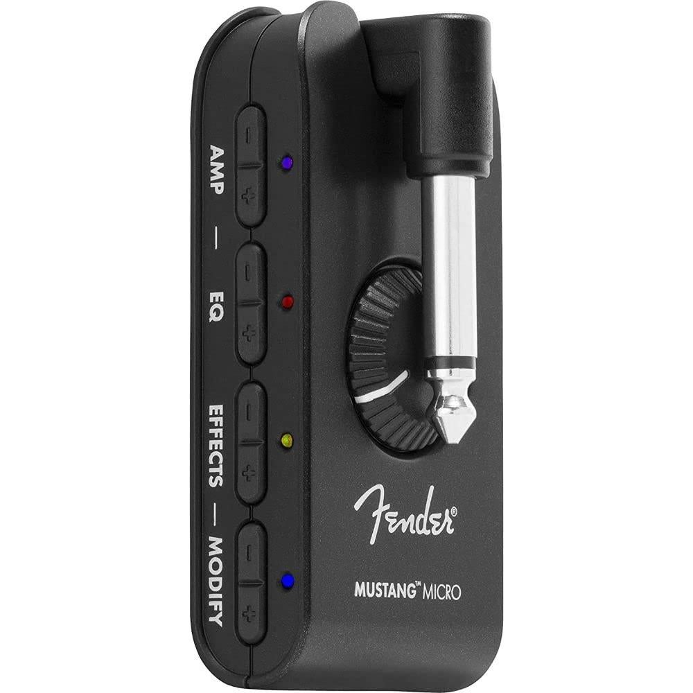 Amplificador de Auriculares Fender Mustang Micro + Auriculares Polsen HPC-A30-MK2