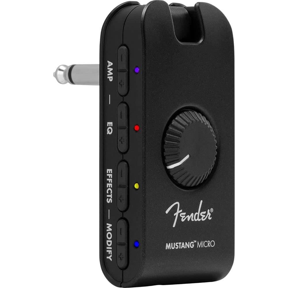 Amplificador de Auriculares Fender Mustang Micro + Auriculares Polsen HPC-A30-MK2