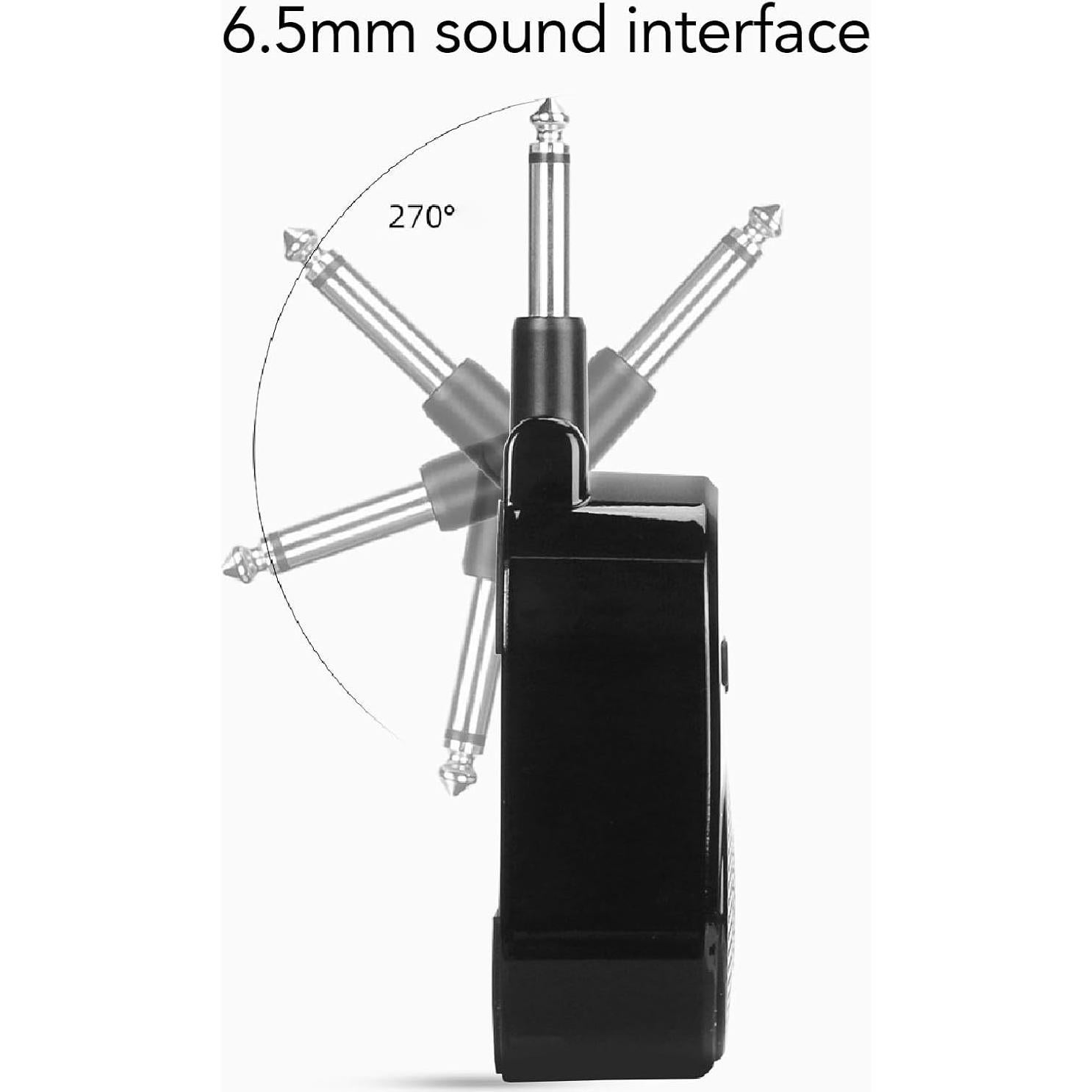 Amplificador de guitarra portátil Bluetooth WALFRONT 5W 6.35mm