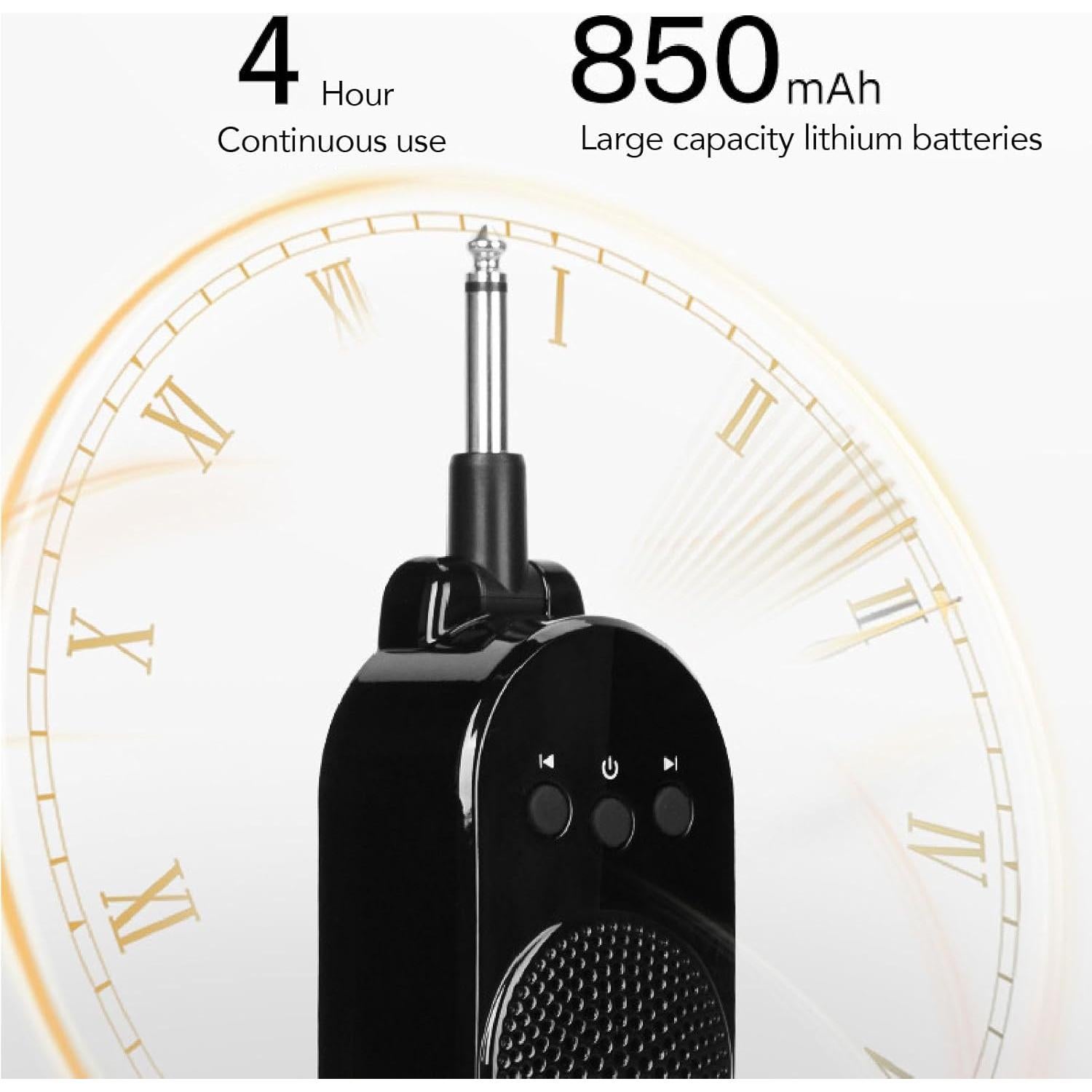 Amplificador de guitarra portátil Bluetooth WALFRONT 5W 6.35mm