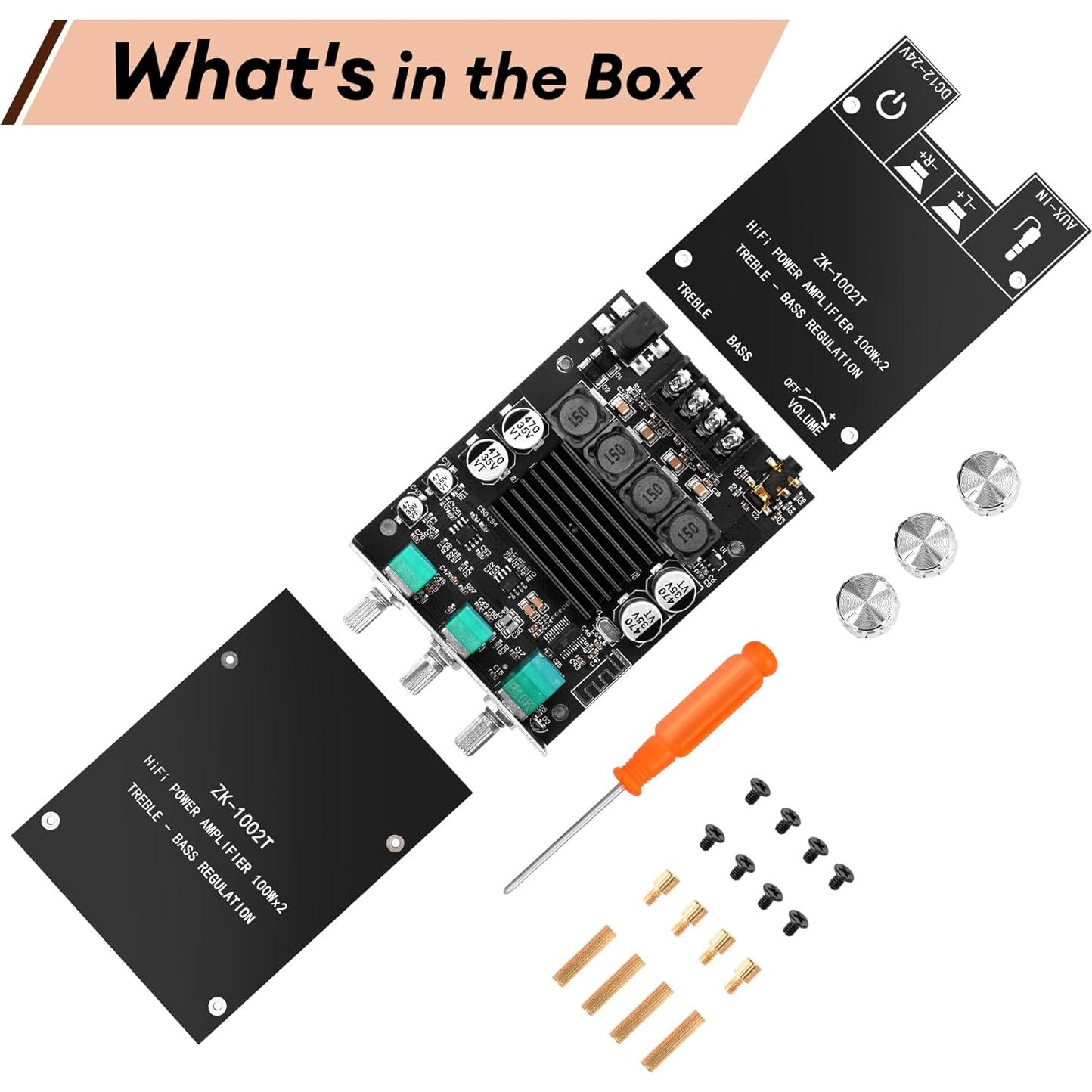 Placa Amplificadora Bluetooth Daakro ZK-1002T 100W+100W