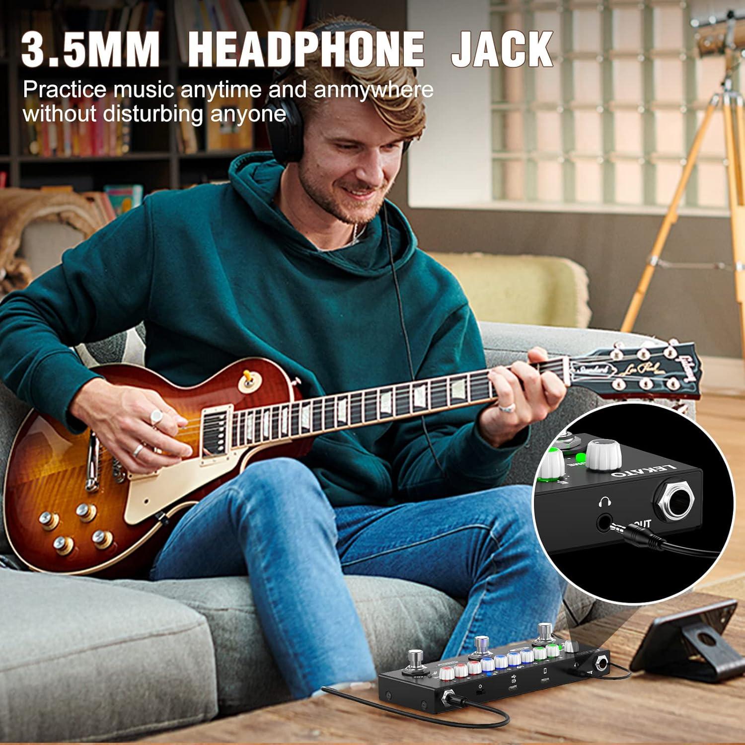 Pedal de Efectos Múltiples LEKATO CUBE BABY para Guitarra