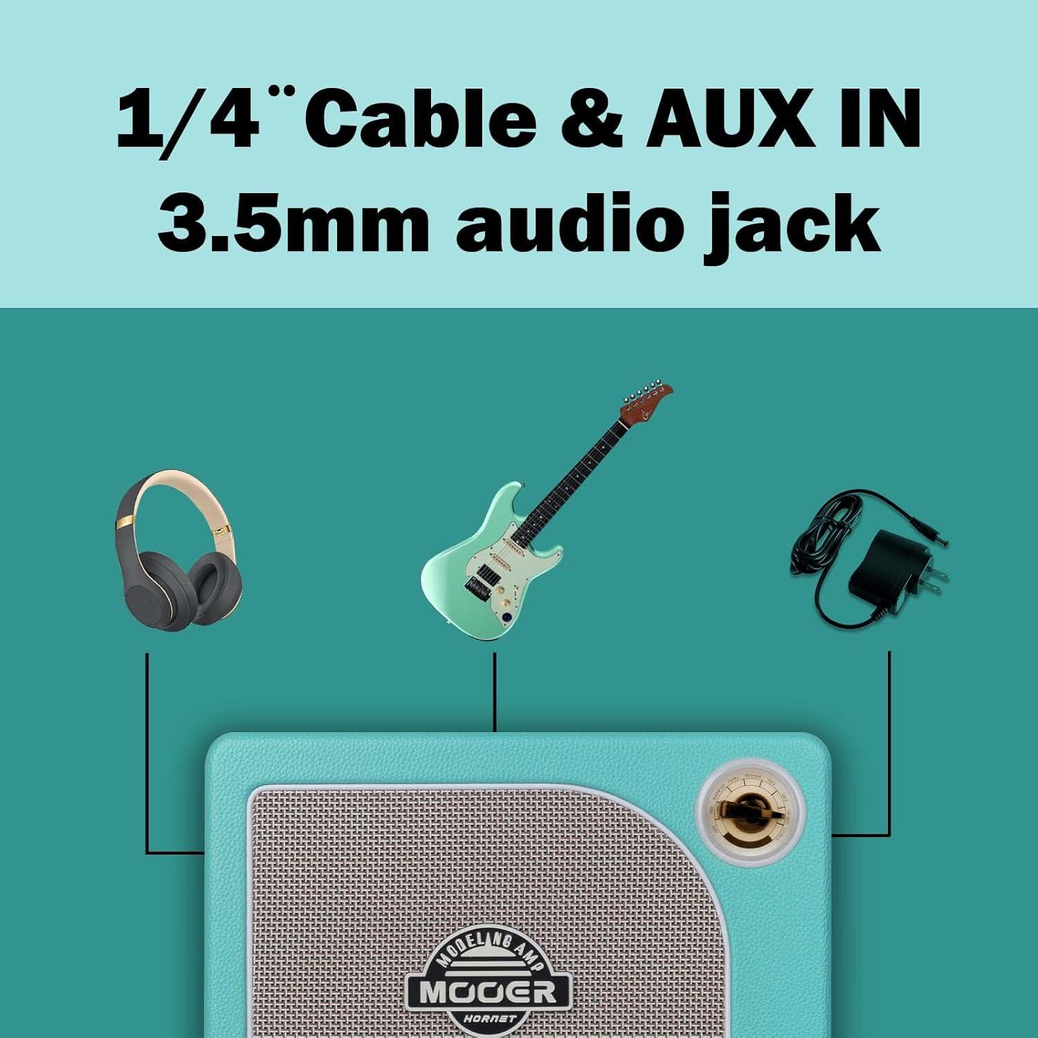 Amplificador de Guitarra Combo MOOER 15W Verde Hornet