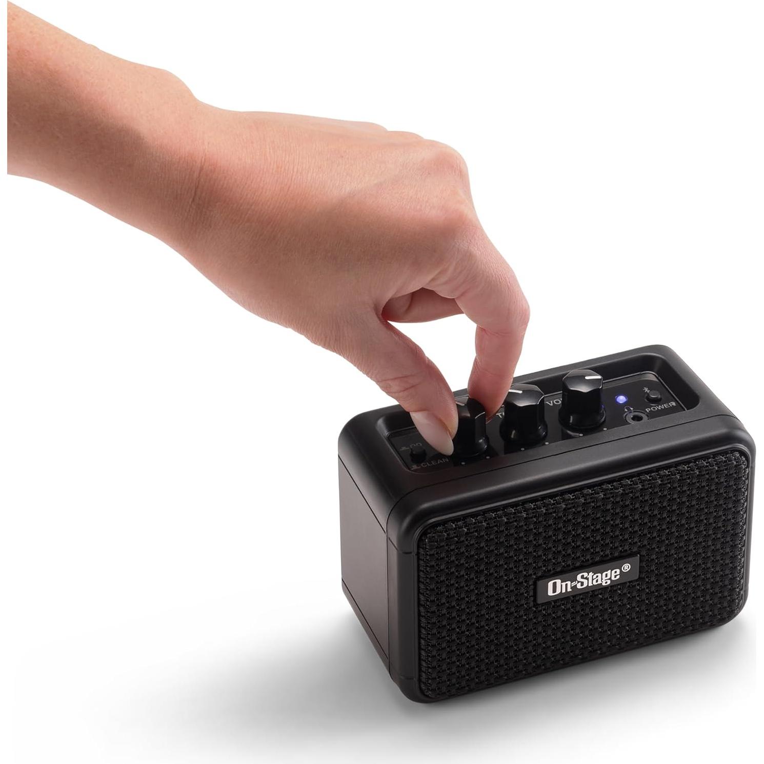 Amplificador de guitarra portátil On-Stage 25W Bluetooth USB C
