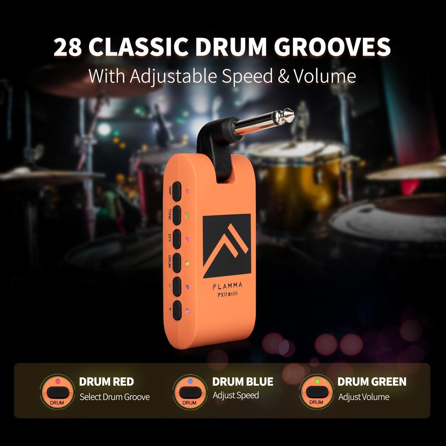 Amplificador de Auriculares FLAMMA FX11 Portátil 5W Bluetooth