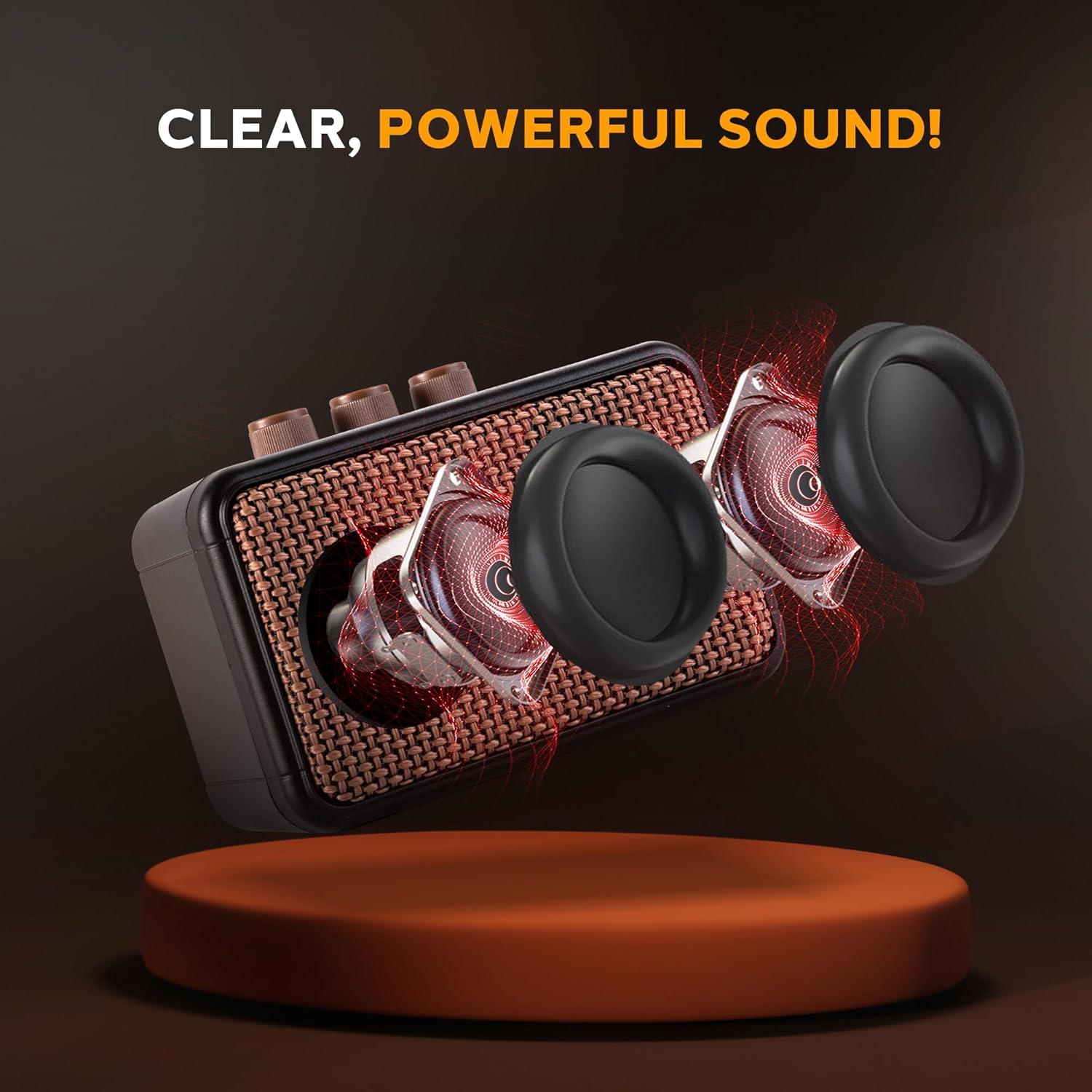 Amplificador de guitarra eléctrica Pyle PGTAMPMINI50 5W Bluetooth