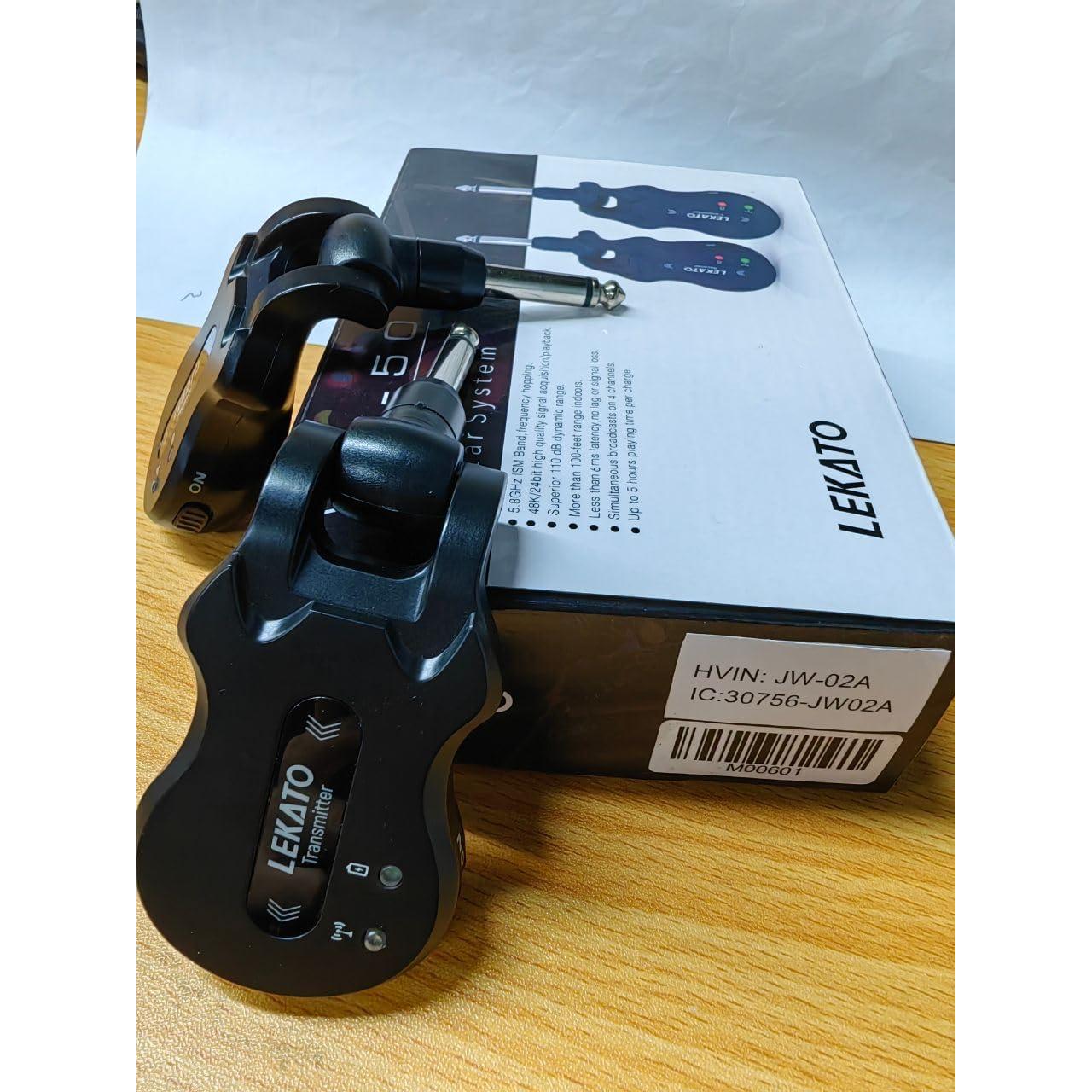 Sistema Inalámbrico de Guitarra LEKATO BT-B11 Recargable 100m